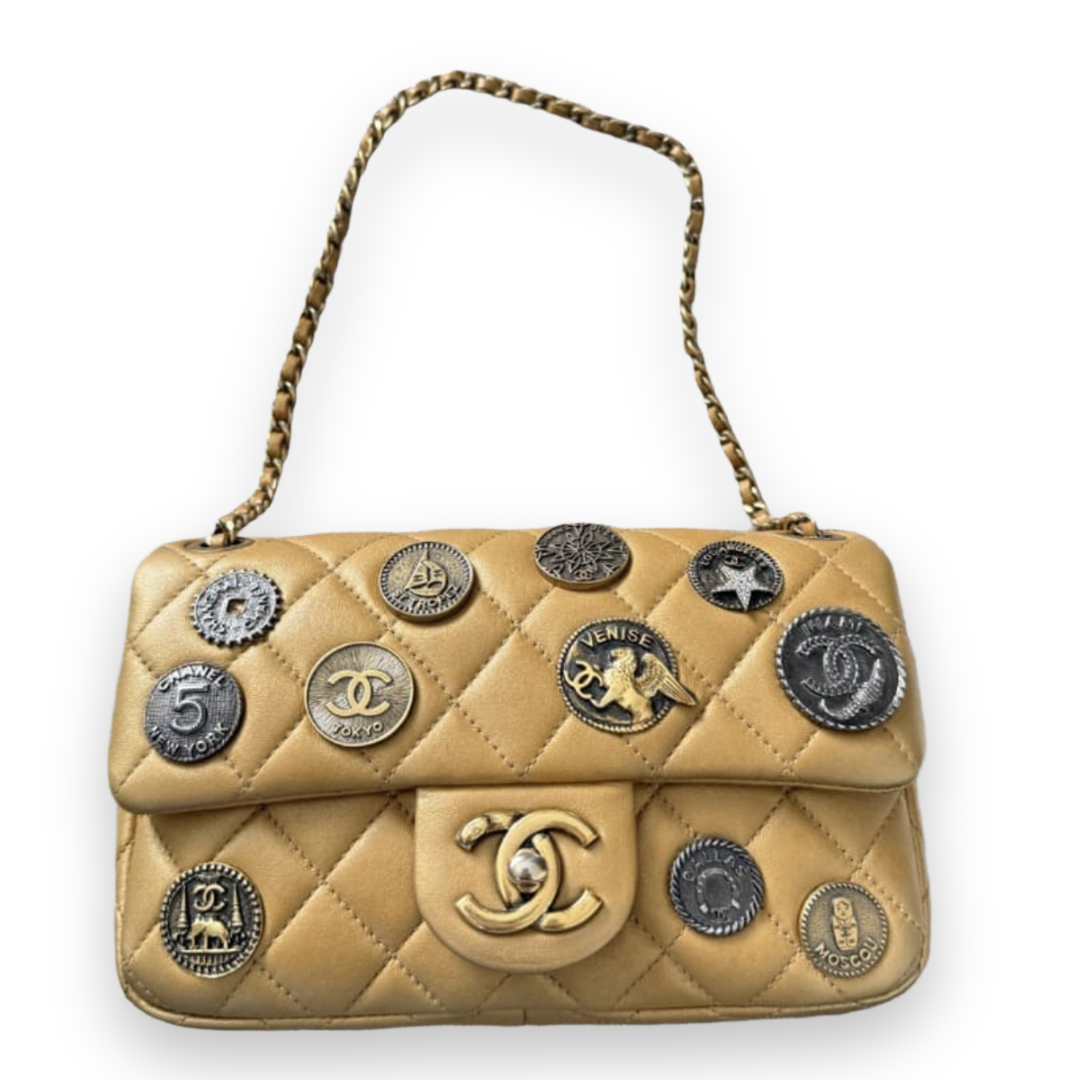 Chanel 2015 Coin Paris-Dubai Medallion Flap Bag – RARE TOKYO