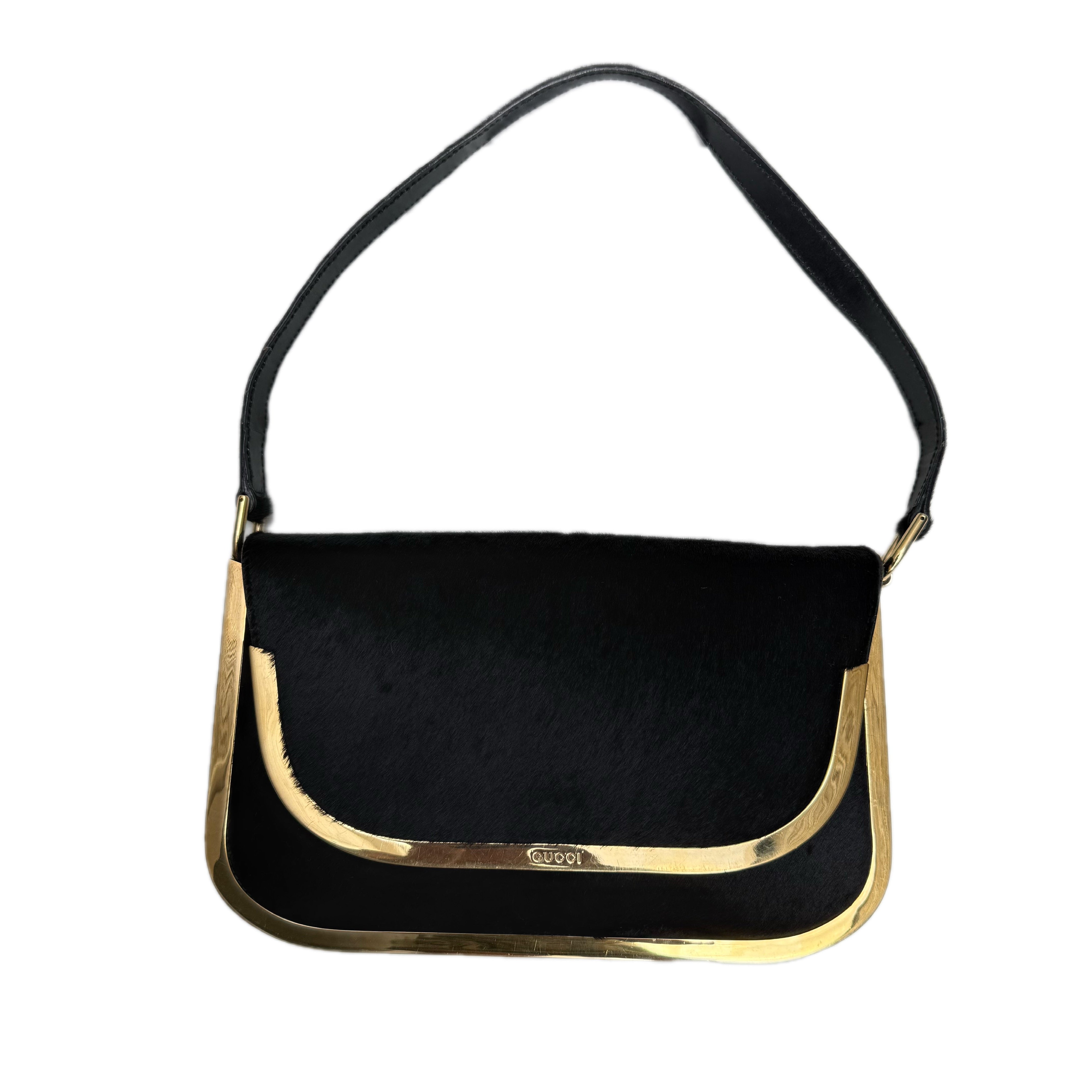 RARE Tom Ford Gucci Pony hair Gold-Tone Hardware Bag – RARE TOKYO